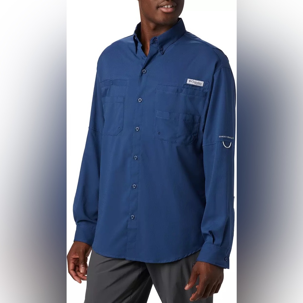Mens Columbia PFG Omni Shade Long Sleeve Shirt